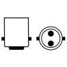 Bombilla led 0,6W Ba 15 D