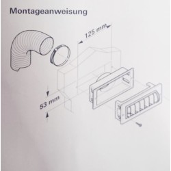 Verstellbare rechteckige Düse