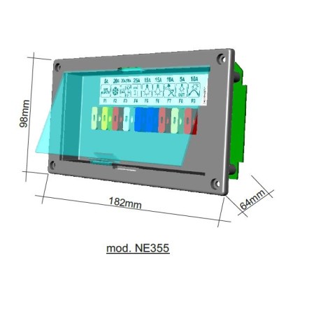 1551.355.01 ESTÁNDAR - INTERRUPTOR PORTAFUSIBLE NE355_S