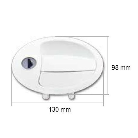 FAP 1096KIT28N Externes weißes Schloss 130x98 Schließfächer mit Schlüsseln