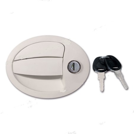 FAP 1096KIT28N Cerradura exterior blanca 130x98 taquillas con llaves