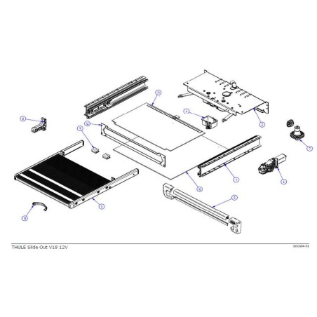 Engine 12V Slide Out 2012 Thule V19 CRAFTER 4wd - 1500602744