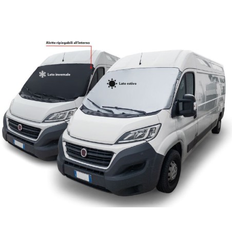 DOUBLE FACE - Housse de pare-brise camping-car et van - 190x110 cm