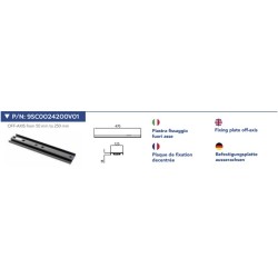 CTA OFF-AXIS FIXING PLATE 150MM - ANCHOR ELEMENTS - P/N: 9SC0024200V01