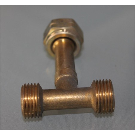 Raccord gaz 3 voies avec écrou central W20 x 1/14 SX ITALIA