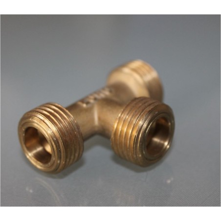 3-way male brass T fitting W20x1/14 ITALY