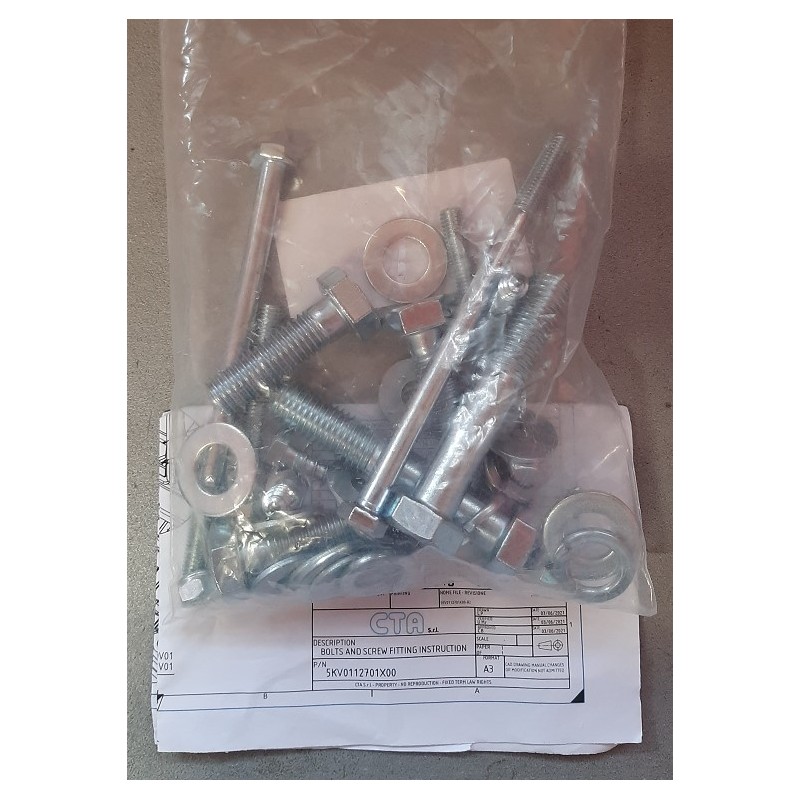 CTA SCREW KIT + ASSEMBLY INSTRUCTIONS - P/N: 5KV0112701X00