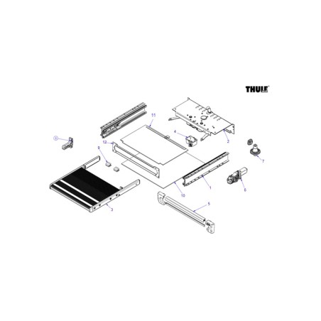 Protège-avant Thule Slide Out 700 V18 - 1500603389
