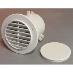 Ventilador de pared para campana extractora 12V diámetro 80 mm blanco