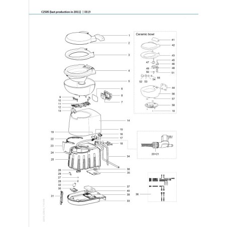 THETFORD 50715 Scheda elettronica C250 indicatore multilivello