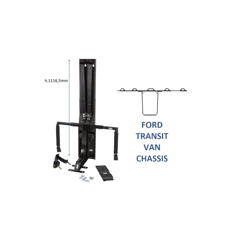 SMART KIT CTA STRUTTURA ANCORAGGIO FORD TRANSIT VAN DAL 2014 - FRONTEMARCIA - DOPPIA - UE + UK - 9SK0210701X00