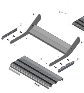 Kit de panneaux latéraux et joints de marche PROJECT 2000 10856, 12473, 10750, 10575