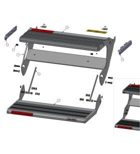 Kit Gruppo fianchetti e guarnizioni gradino PROJECT 2000 10856, 12473, 10750, 10575