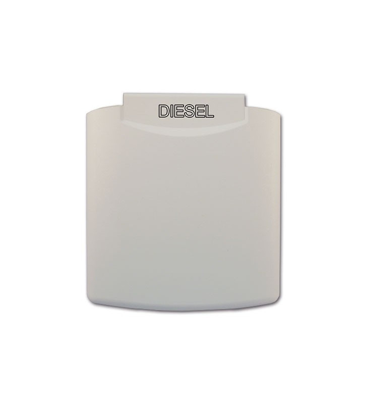 White cover for diesel external socket