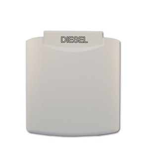 White cover for diesel external socket