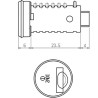 Kit 1 cylinder 2 traditional keys Zadi from 9001 to 9050