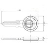 Kit 1 Zylinder 2 traditionelle Zadi-Schlüssel von 9001 bis 9050