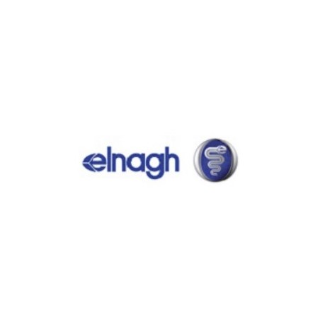 Targa ELNAGH ORIGINALE resinata argento 125x365 mm
