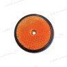 Ø 60 orange reflex reflector with central hole