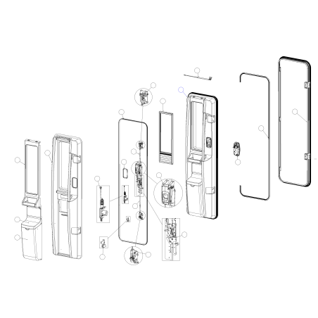 Poignée de porte intérieure Mobilvetta 060400012002