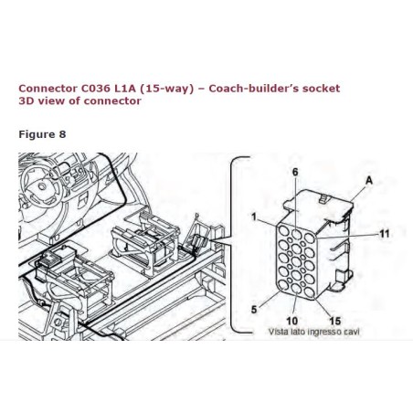 1764.214.02 Interface NORDELETTRONICA DUCATO pour la détection de la consommation des feux de position latéraux et des phares
