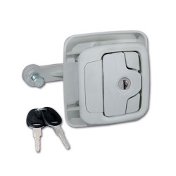 Hook lock 1140 FAP OPERA white with cylinder and keys 1140028N/M