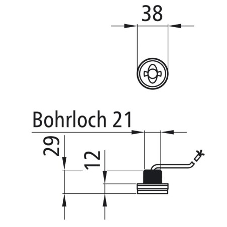 ASPOCK - Foco LED LED bajo redondo blanco Ø38mm