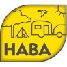 HABA - 8 hooks with velcro fastening and for 7 mm buttonhole