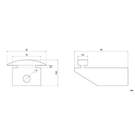 Set of 25 supports for Y-shaped folding track for wall and ceiling use