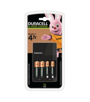 DURACELL HISPEED BATTERY CHARGER WITH 2AA + 2AAA