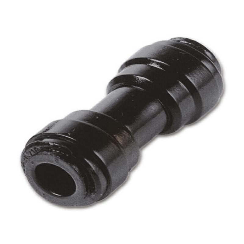 Raccord rapide intermédiaire droit diamètre 10 - 12 mm résine acétal