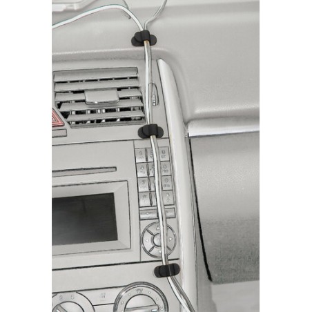 Clips fermacavi adesive, 6 pz