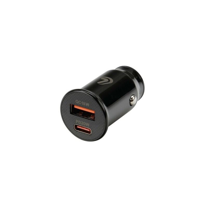 2-port USB charger plug (A+C) - PD 20W - 12/24V