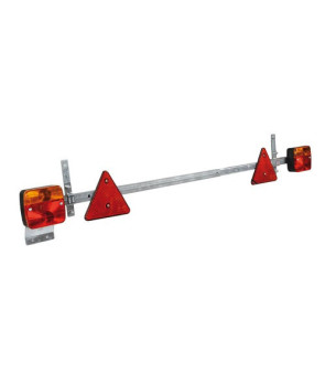 Extendable metal bar for rear signs, 12V - 100 to 160 cm