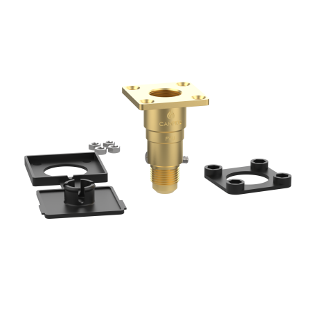 W21.8 x 1/14 Carga de base plana recta 3/4 UNF Toma de manguera