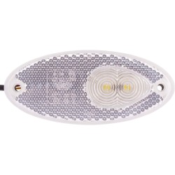 HELLA white front clearance light 101.6 x 45 oval