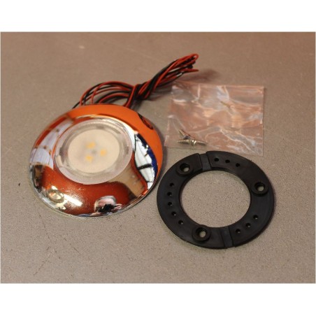 Spot fixe à encastrer ou à poser LUX 35R - LV7 chrome/neutre 3000K 150 Lm