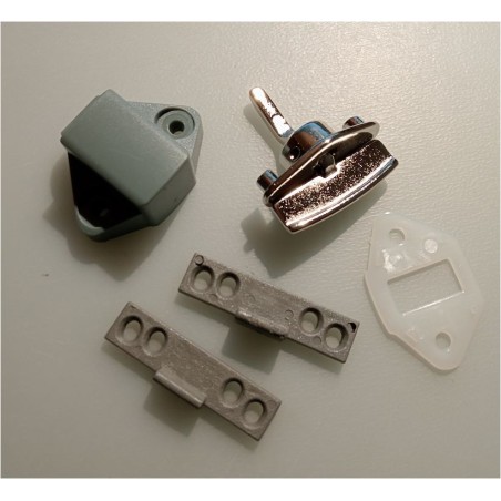 BALDACCI V1538 Griff-Set aus lackiertem Zamak-Druckguss und poliertem Nickel