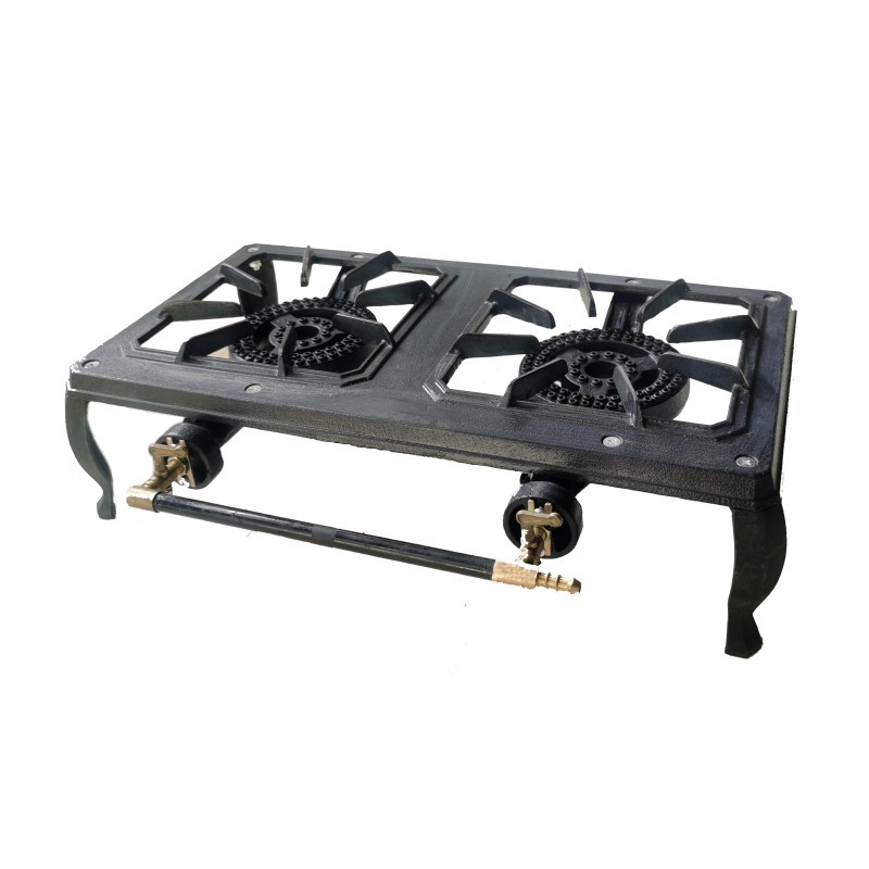 2 burner cast iron stove without thermocouples