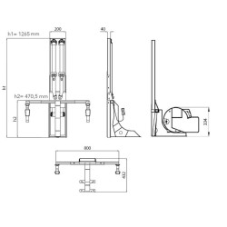 SMART KIT CTA STRUCTURE + ANCHOR BRACKETS + SCREWS FOR IVECO DAILY FROM 2014 - FRONT-FRONT - DOUBLE - UE + UK