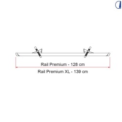 Rail Premium XL Noir 139 Cm Fiamma - 98656M132