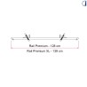 Rail Premium XL Black 139 Cm Fiamma - 98656M132