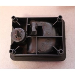 Black STS lock KUBUS model for hatches without cylinder / keys