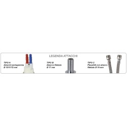 Robinet en plastique COMET avec micro-interrupteur blanc