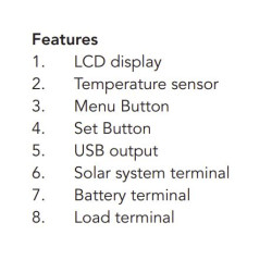 MESTIC MPPT MSC-3010 Solar charge controller 10A also lithium