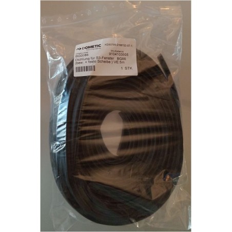 Glasrahmendichtung L5 Meter Dometic S3-S4-S5-S6-4 Schiebe - BG0086