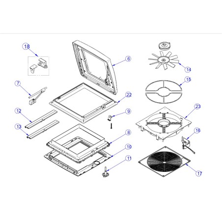 Estructura Thule RV OMNIVENT posterior a 2004 - 308229