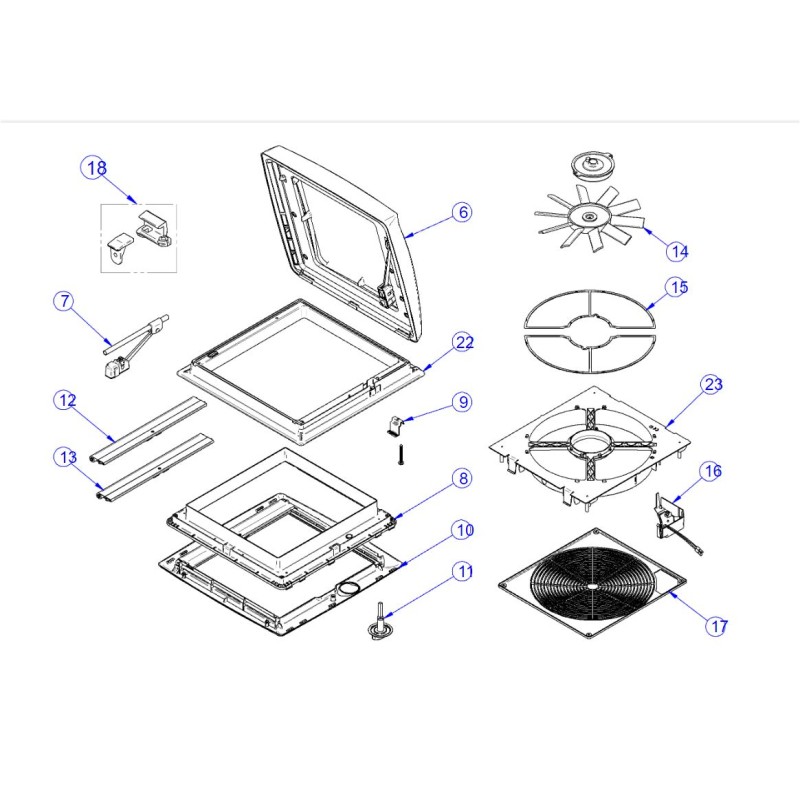 Omnivent Thule fan frame after 2008 - 1500602392