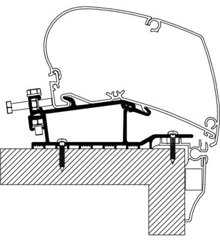 Adaptador Thule Hobby Caravanas 2009