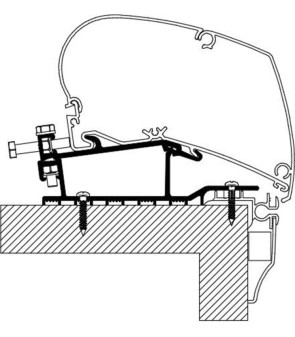 Adaptador Thule Hobby Caravanas 2009